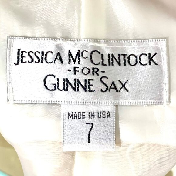 VTG Jessica McClintock Coquette Girly Strapless Sequin Satin Cocktail Dress 7 - Picture 9 of 12